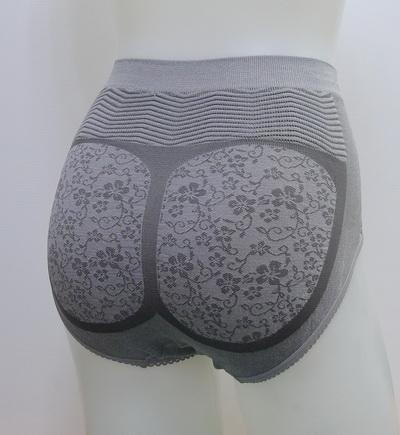 5940 竹炭 / 銀纖維 機能美型女用三角褲 - 灰