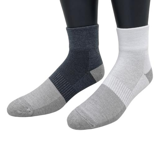 B1344-5 竹炭寬口無痕休閒除臭襪 - (( 5雙入特惠組 ))