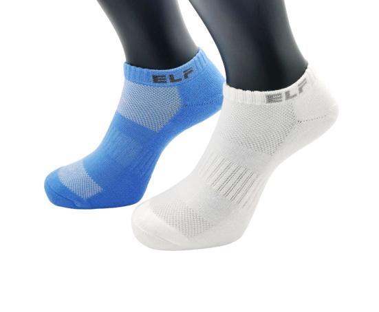 6429 男用素色船形氣墊襪