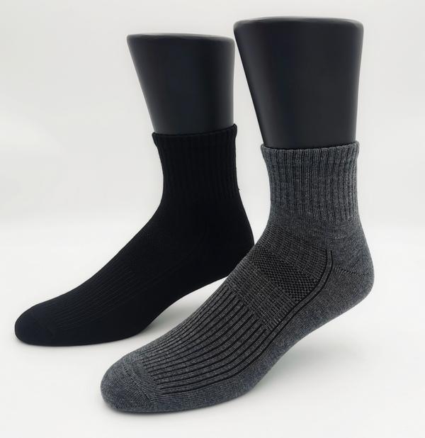 6403LL 素面棉質休閒/學生短襪 (加大款)